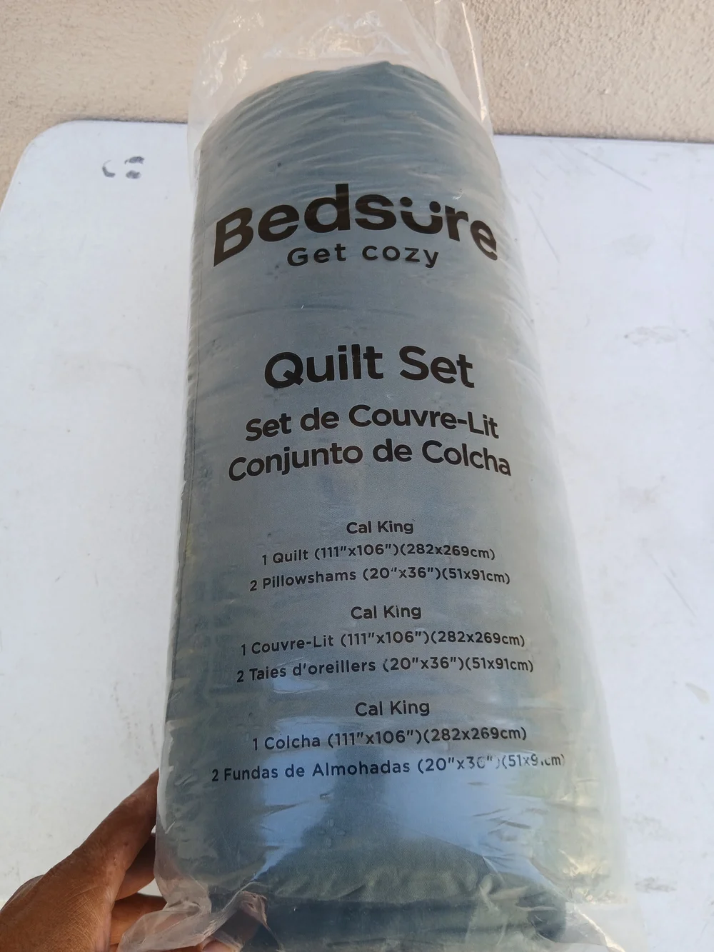 Bedsure Cal King Quilt Bedspread, Thin Comforter, Dark Green Coverlet All-Season